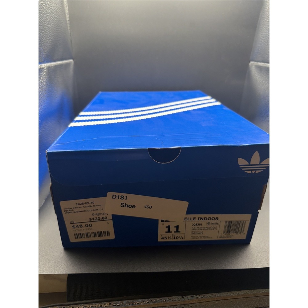 New Adidas Gazelle Indoor Shoes - Pure Teal (JQ8391) - Picture 8 of 9